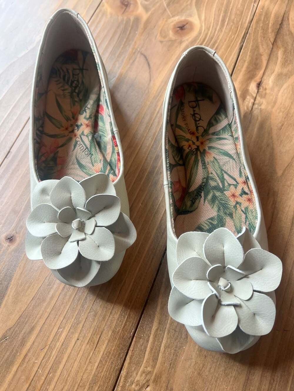 b.o.c. Born Concept Peony Floral Insole Flower Ballet Flats Size 7